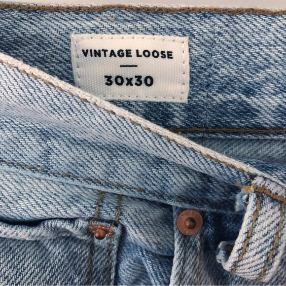 EUC Men’s PacSun Eco Patch Rigid Straight Jeans Vintage Loose Size 30 x 30 - Picture 6 of 8